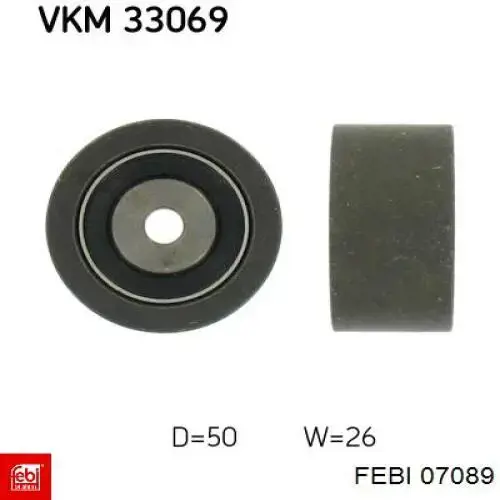 Купить 07089 Febi Паразитный ролик