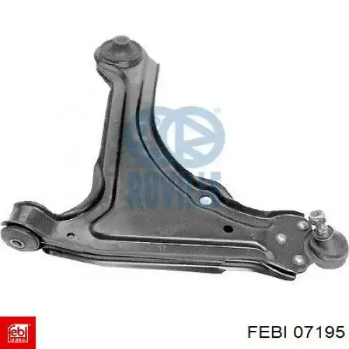 Левый рычаг передней нижней подвески Febi 07195 цена, от 41.56 USD