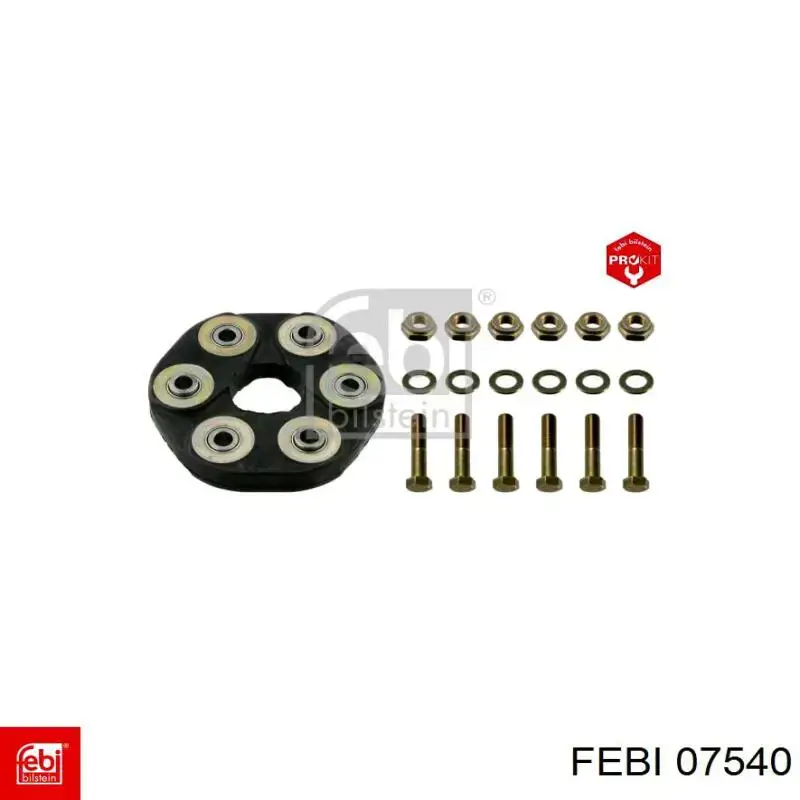 Резиновая муфта кардана Febi 07540 цена, от 52.66 USD