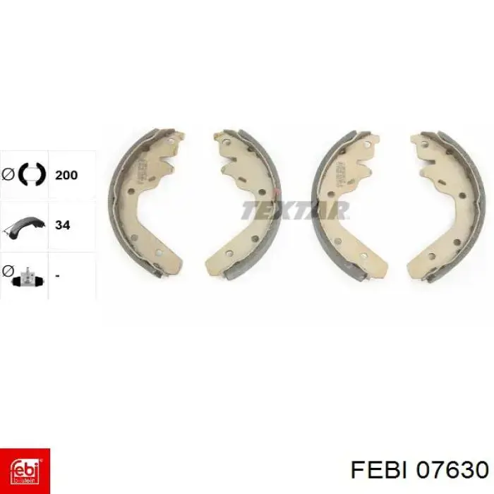 Втулка пальца задних барабанных тормозных колодок Febi 07630 цена, от 3.44 USD
