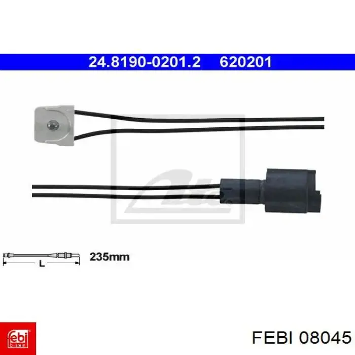 Купить 08045 Febi Сенсор износа