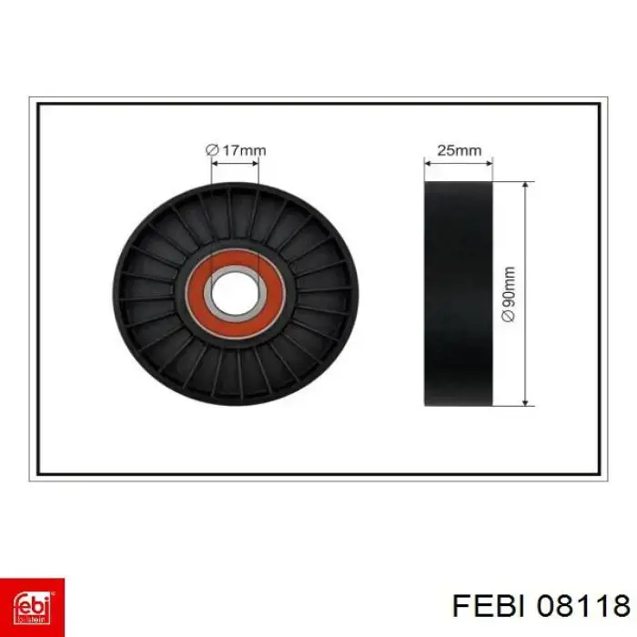 Рычаг передней подвески нижний левый 08118 Febi