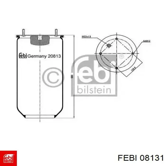 Тормозные диски 08131 Febi