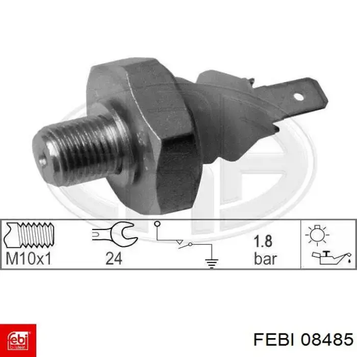 Манометры (указатель давления масла) Febi 08485 цена, от 3.30 USD