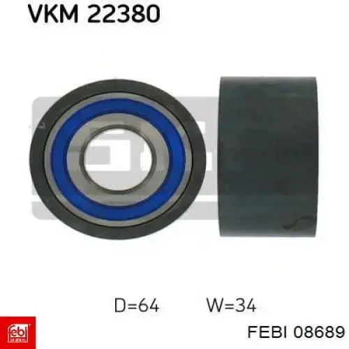 Ролик ГРМ 08689 Febi