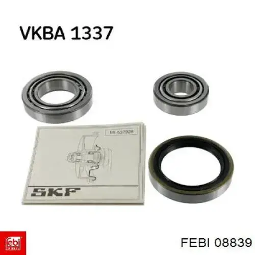Комплект подшипника ступицы колеса Febi 08839 цена, от 23.13 USD