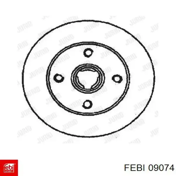 Купить 09074 Febi Диск тормозной задний
