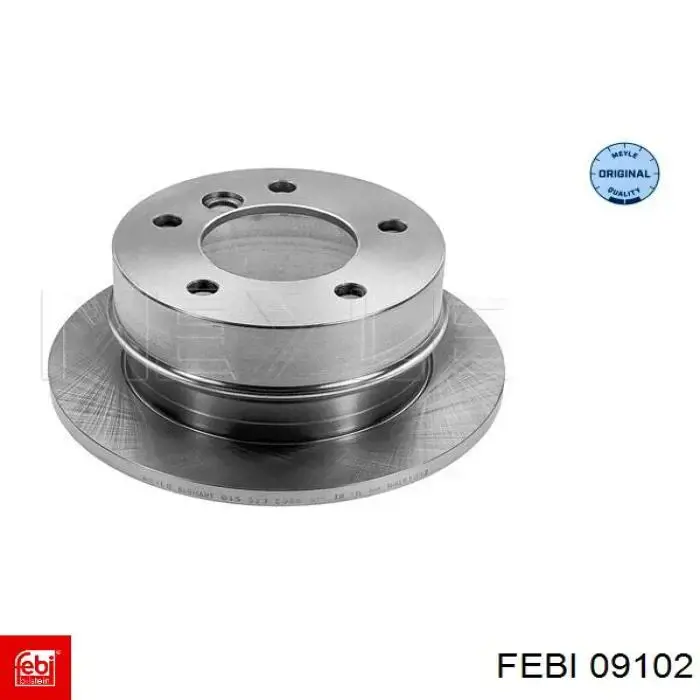 Купить 09102 Febi Диск тормозной задний
