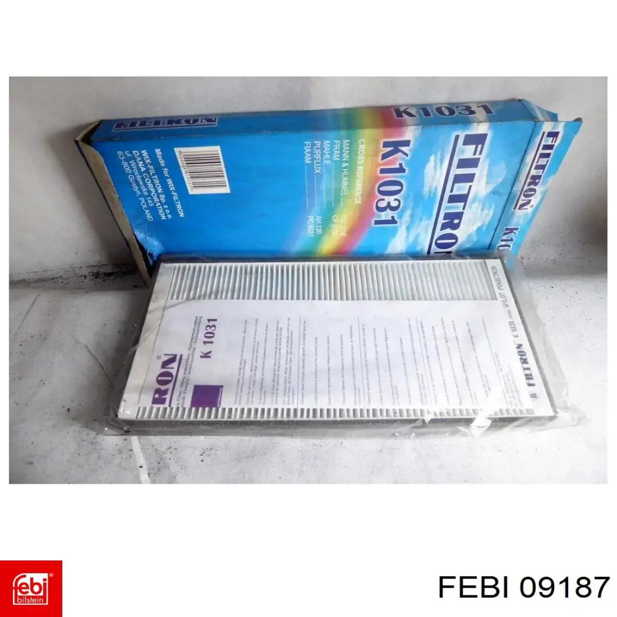 Купить 09187 Febi Фильтр салона угольный