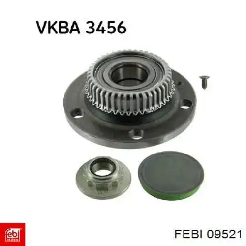 09521 Febi Ступица задняя