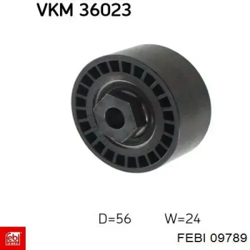 Купить 09789 Febi Натяжной ролик