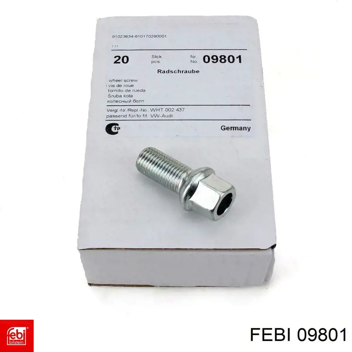 Болт колеса Febi 09801