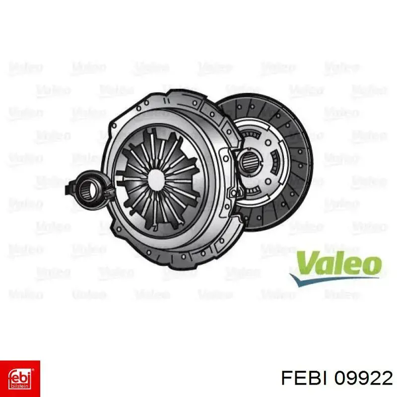 Подшипник ступицы передней внутренний 09922 Febi