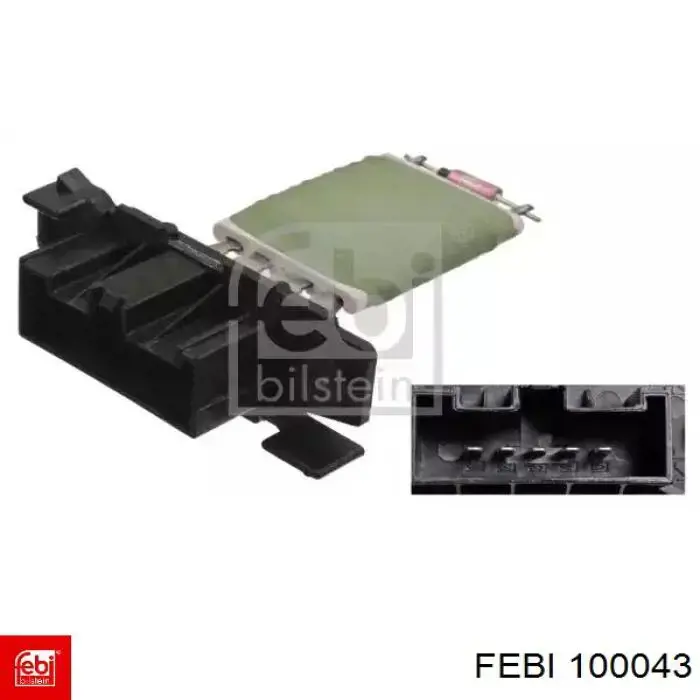 Резистор (сопротивление) вентилятора печки (отопителя салона) Febi 100043