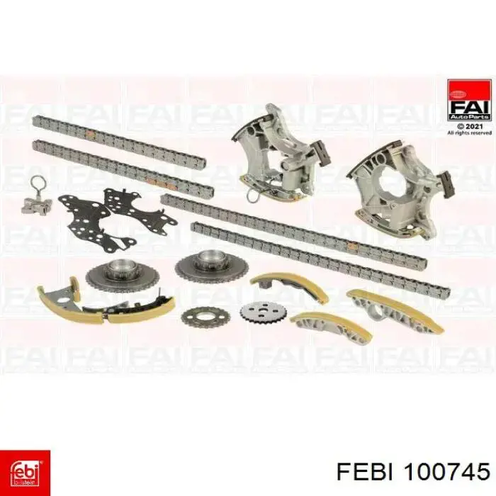 Ремкомплект ГРМ Febi 100745 цена, от 622.64 USD