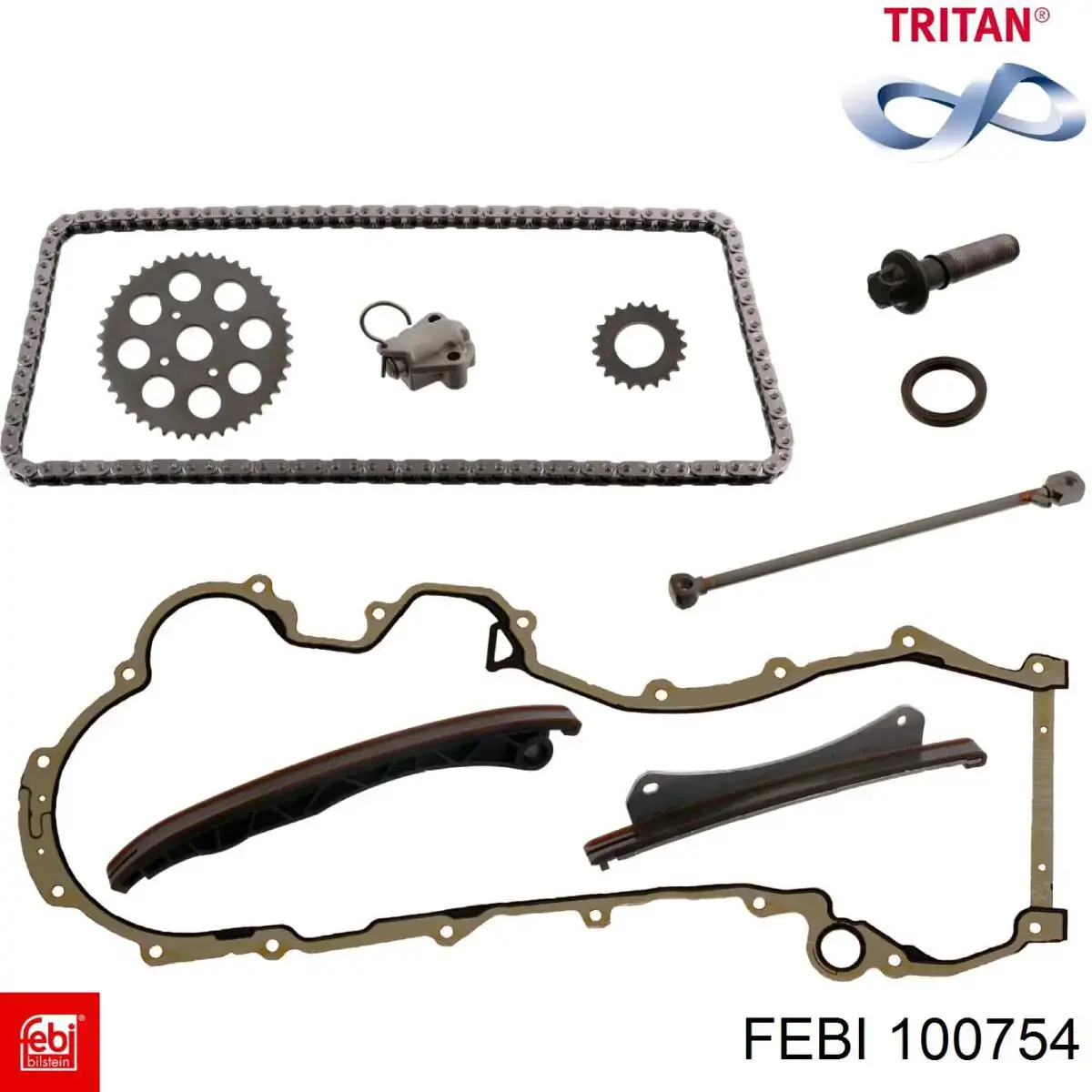 Kit de cadenas de distribución 100754 Febi