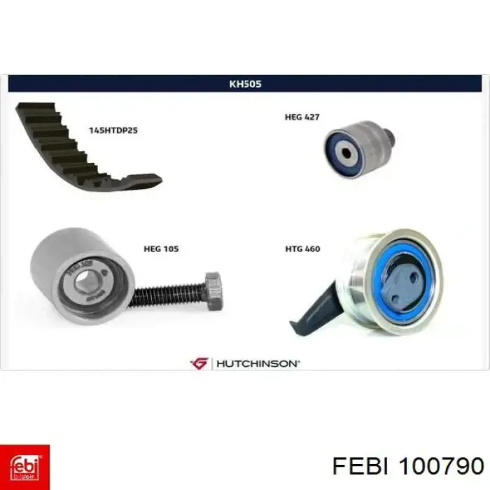 ГРМ ремни, комплект Febi 100790 цена, от 111.61 USD