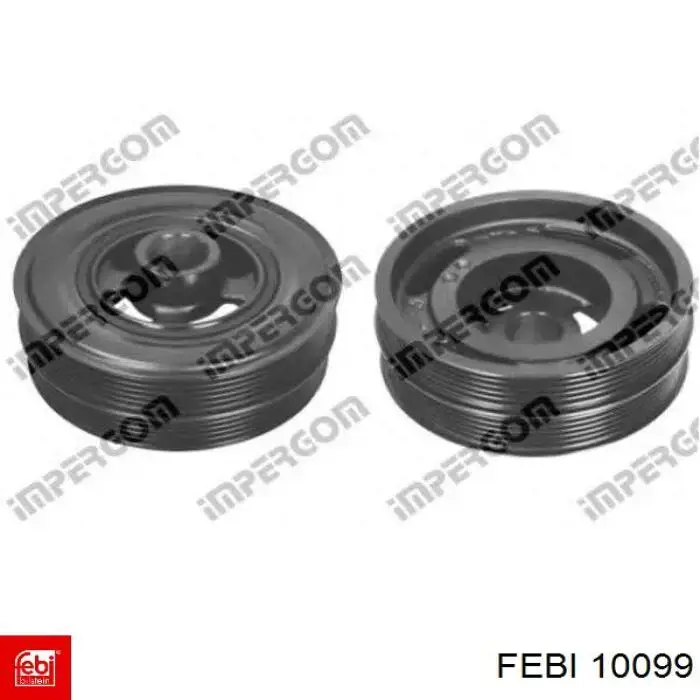 Шкив коленвала (демпфер) Febi 10099 цена, от 25.34 USD