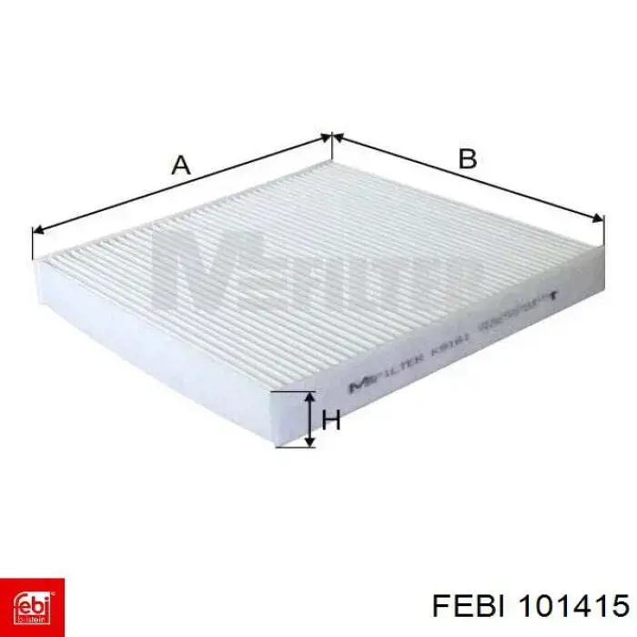 Фильтр воздушный отопителя Febi 101415 цена, от 6.19 USD
