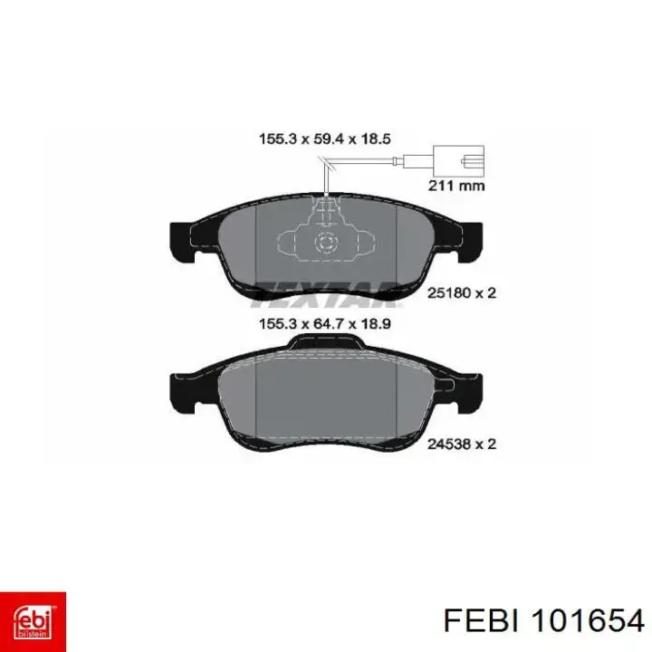 Фильтр топливный Febi 101654