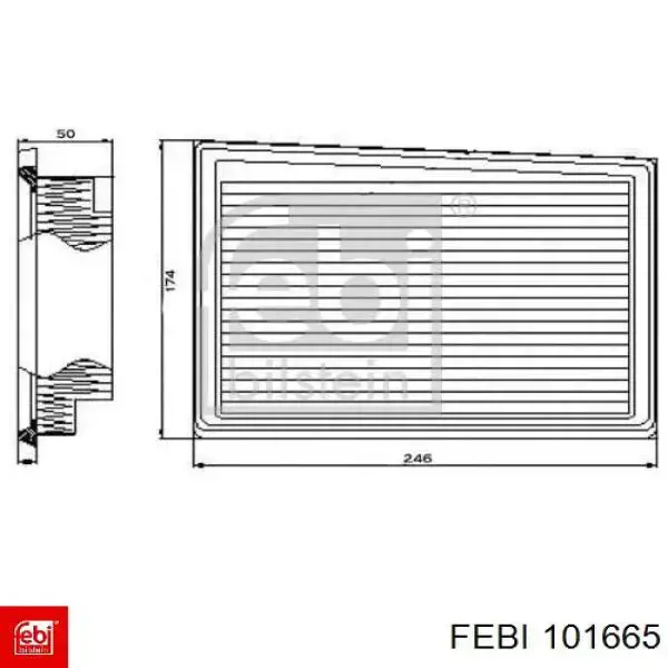 Воздушный фильтр 101665 Febi