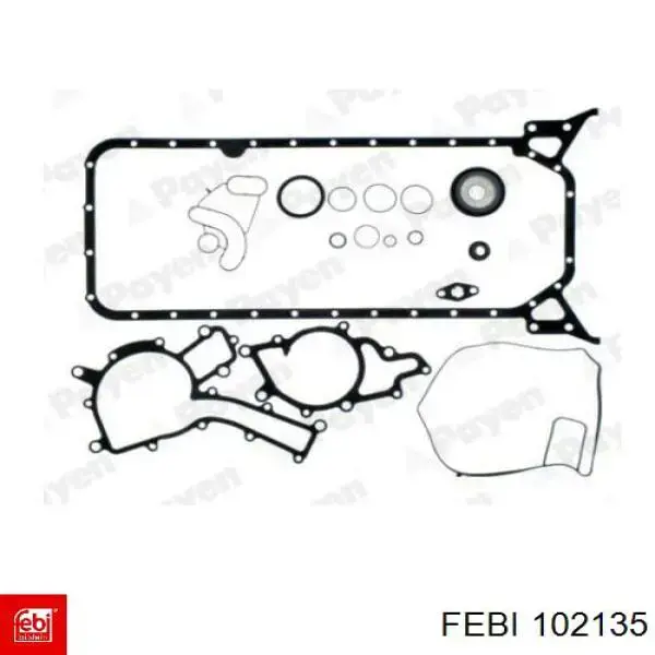 Нижний комплект прокладок двигателя A6120101405 Mercedes