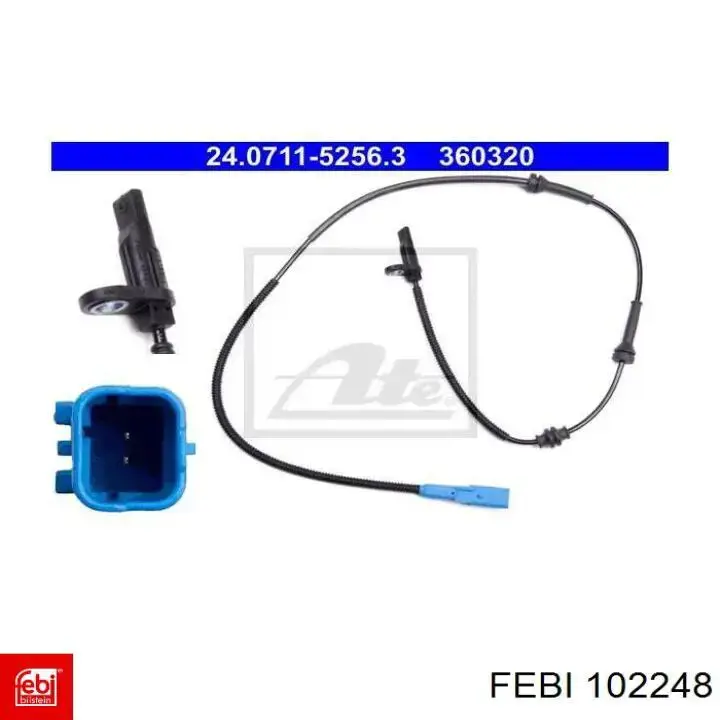 102248 Febi Датчик АБС