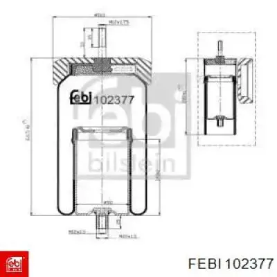 Coxim pneumático de cabina para Volvo Trucks F12 