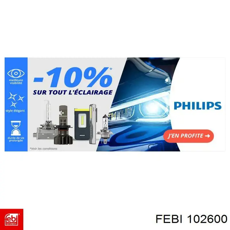 Рычаг передней подвески верхний правый Febi 102600 цена, от 53.68 USD