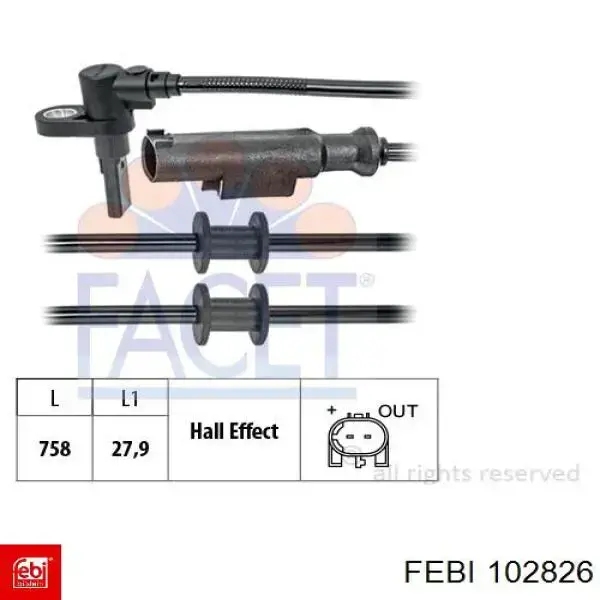 Купить A906540041764 Mercedes Датчик АБС (ABS) передний