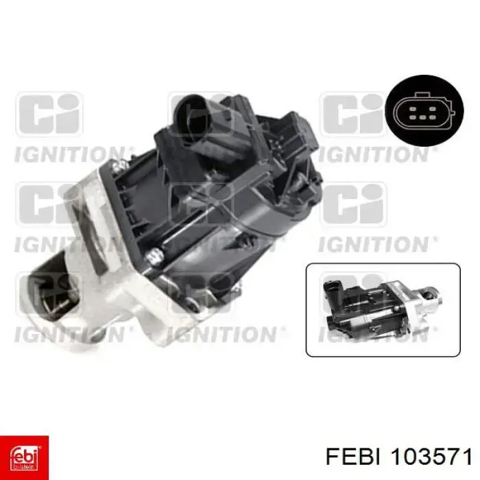 Приборы управления системы рециркуляции Febi 103571 цена, от 174.82 USD