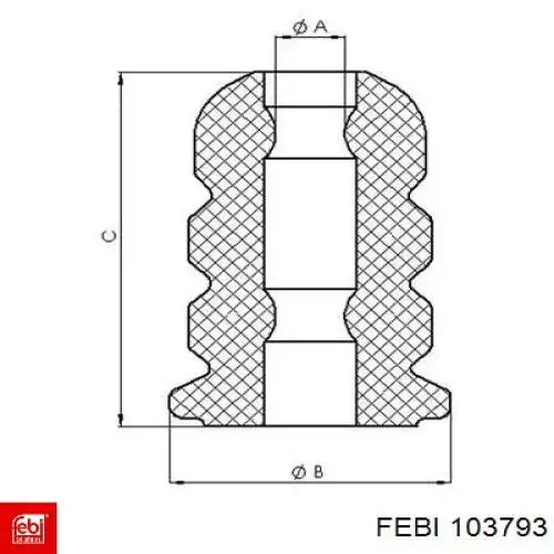 Отбойник амортизатора Ford 1123580