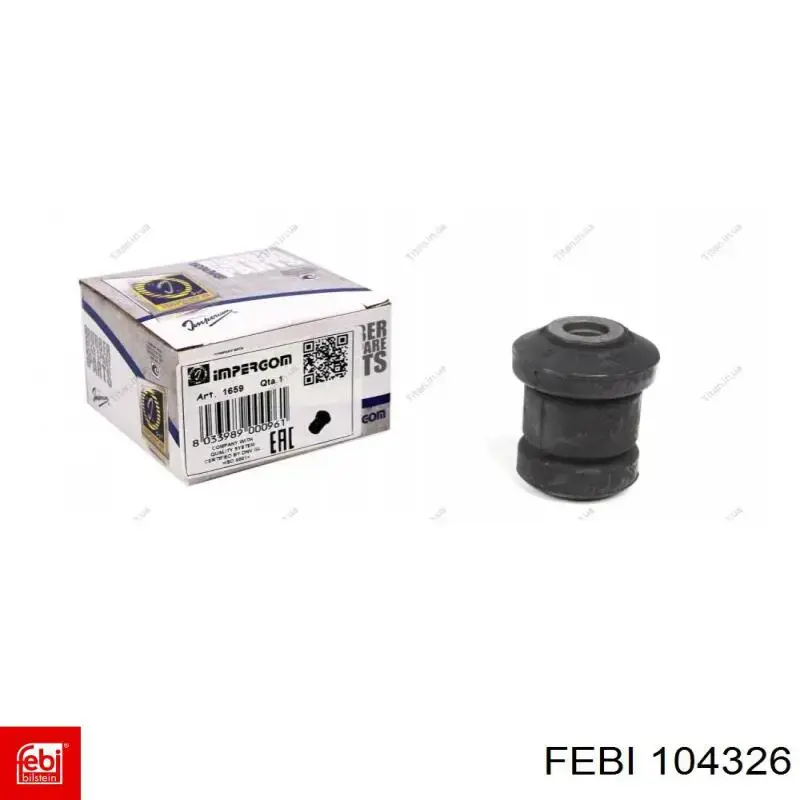 Сайлентблок передней подвески Febi 104326 цена, от 8.47 USD