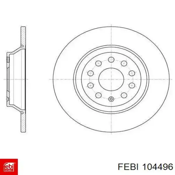 Тормозные диски 104496 Febi