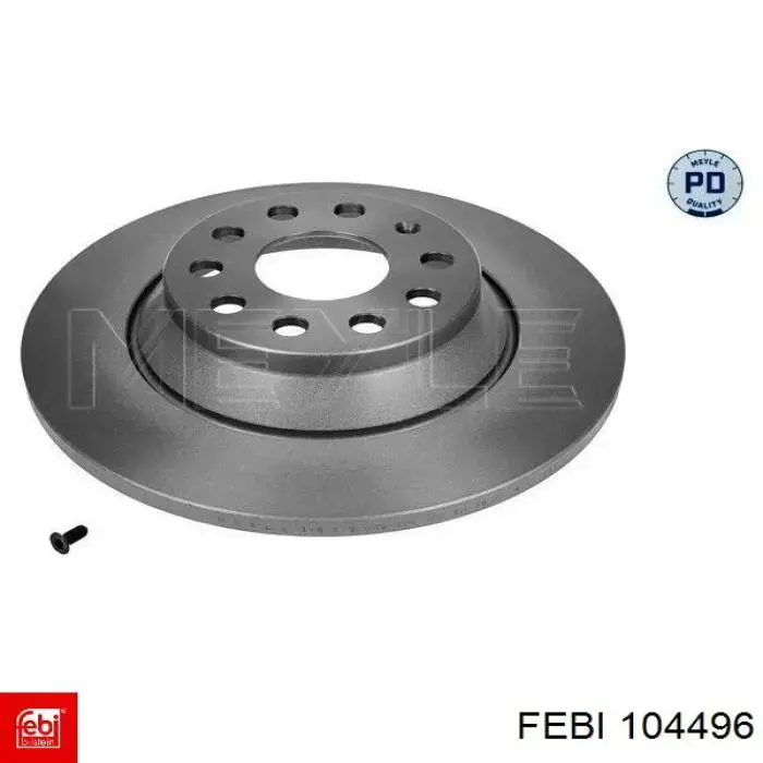 Задний тормозной диск Febi 104496 цена, от 34.95 USD