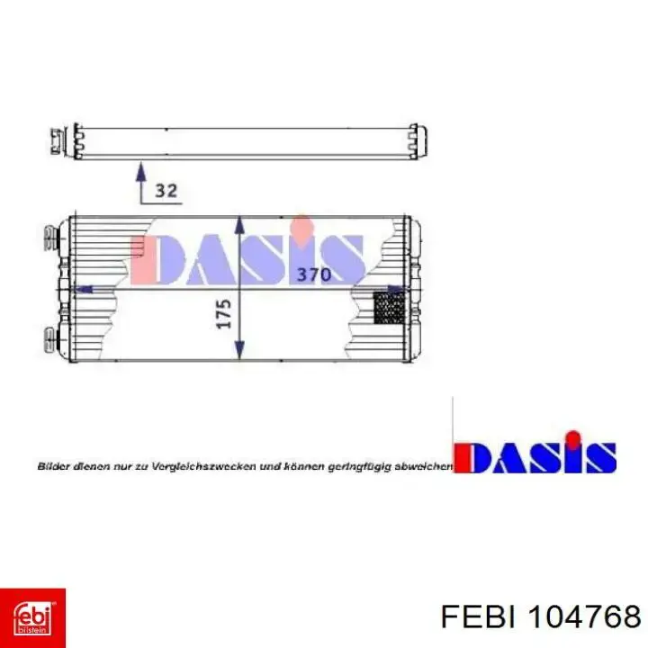 Мотор вентилятора печки (отопителя салона) Febi 104768 цена, от 76.89 USD