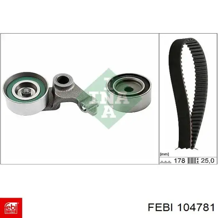 Внутренний сайлентблок заднего поперечного рычага Febi 104781 цена, от 7.19 USD