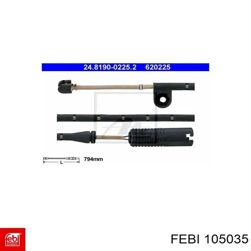 Диск сцепления 105035 Febi
