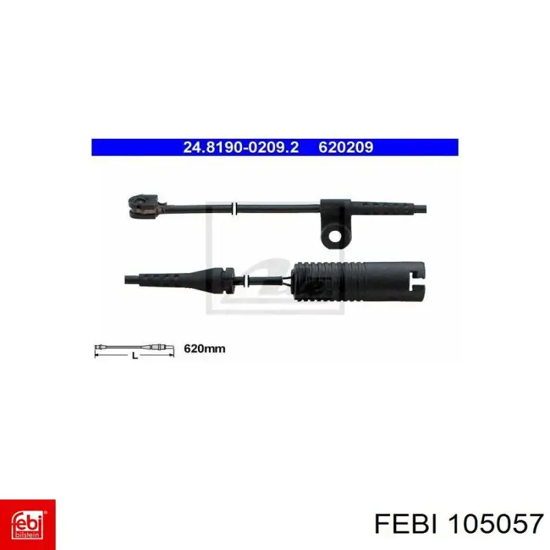 Диск сцепления 105057 Febi