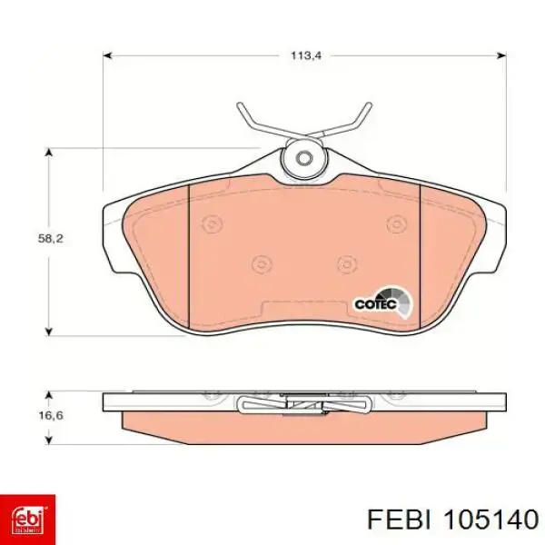 Комплект сцепления (3 части) Febi 105140 цена, от 474.50 USD