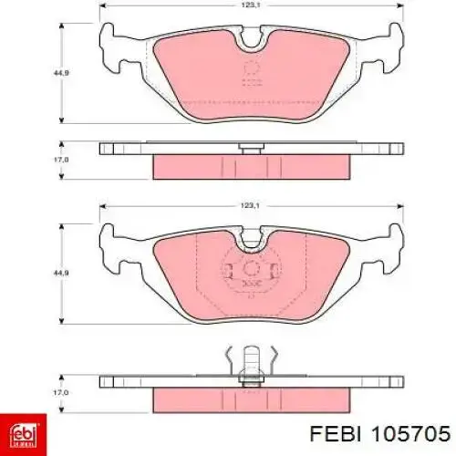 Воздушный фильтр 105705 Febi