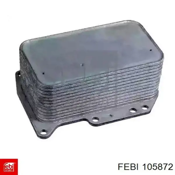105872 Febi radiador de óleo (frigorífico, debaixo de filtro)