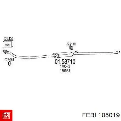 Прокладка поддона АКПП Febi 106019