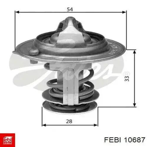 Передний тормозной диск Febi 10687