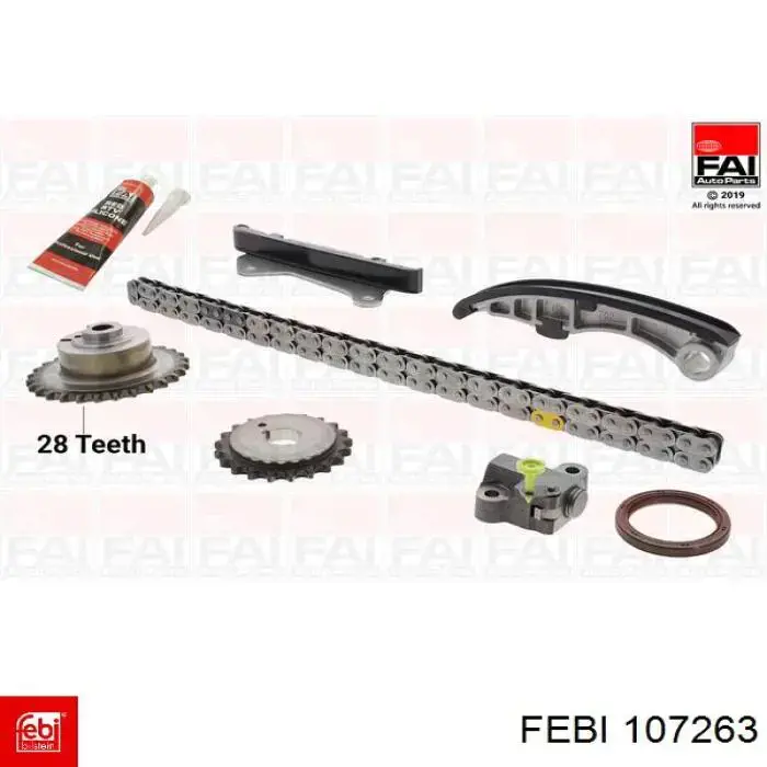 Ремкомплект ГРМ Febi 107263 цена, от 168.16 USD