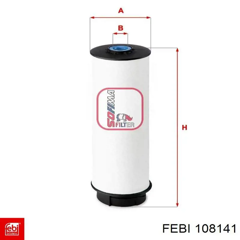 Фильтр тонкой очистки топлива Febi 108141 цена, от 22.01 USD