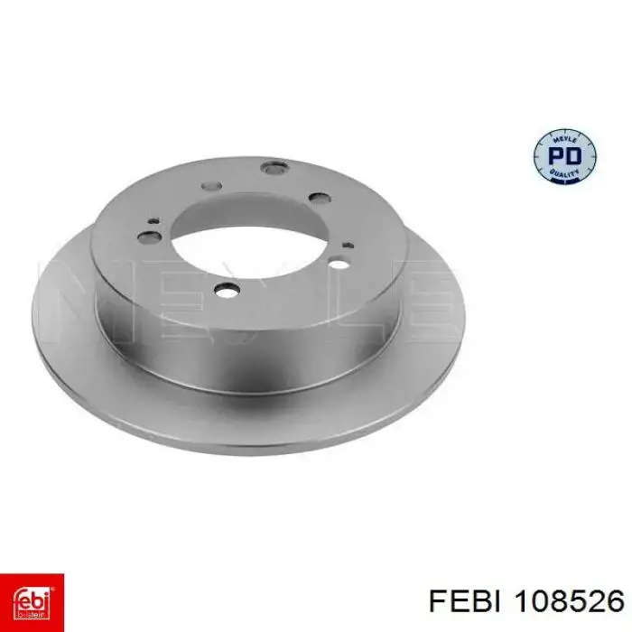 Задний тормозной диск Febi 108526 цена, от 31.67 USD