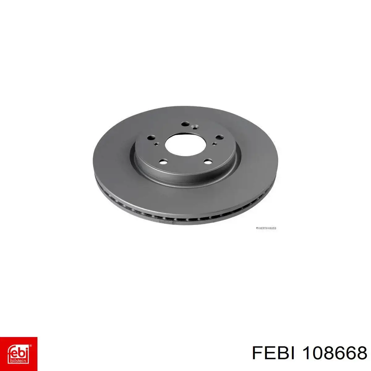 Передние тормозные диски 108668 Febi