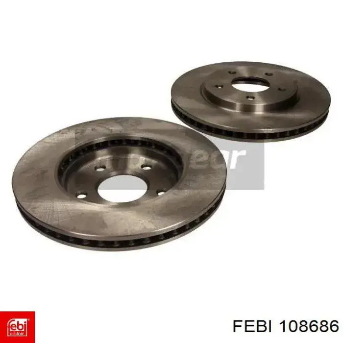 Тормоз дисковый передний Febi 108686 цена, от 53.71 USD