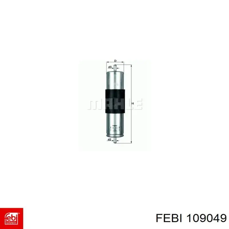 Фильтр тонкой очистки топлива Febi 109049 цена, от 15.84 USD